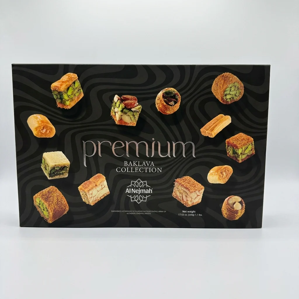 Al Nejmah Premium Baklava Collection 500g - Authentic Assorted Sweets
