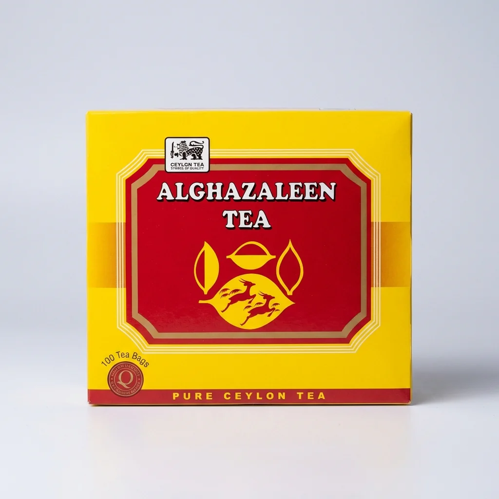 Alghazaleen Pure Ceylon Tea 100 Bags - Premium Sri Lankan Black Tea
