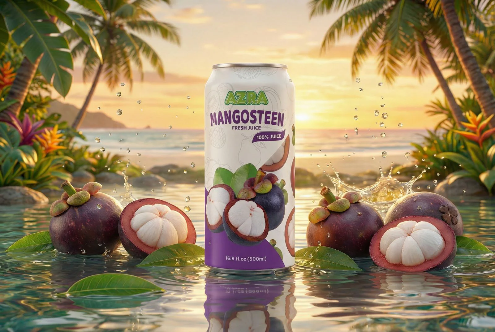 AZRA 100% Juice – 500ml Cans, Zero Sugar Beverages for  Kids & Adults - Image 33