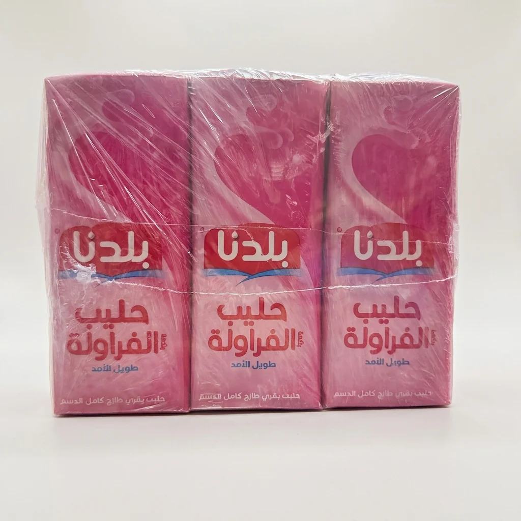 Baldona Strawberry Milk 6-Pack - Long-Life UHT Flavored Milk
