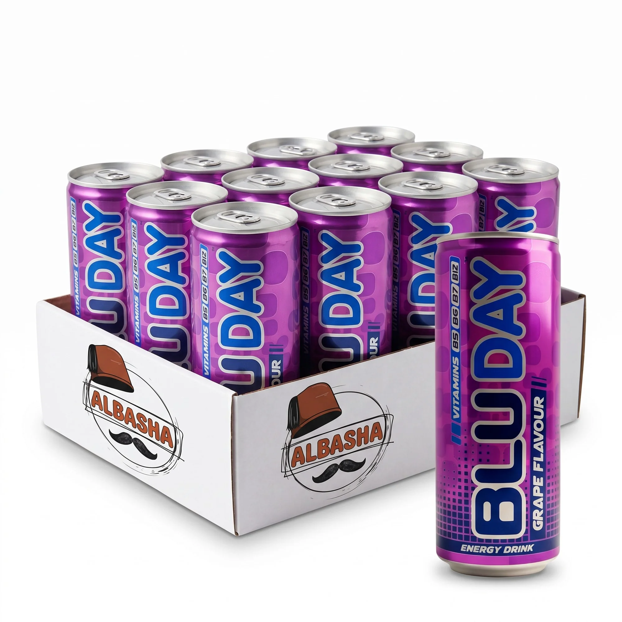 Blu Day Grape Flavor Energy Drink - Image 7