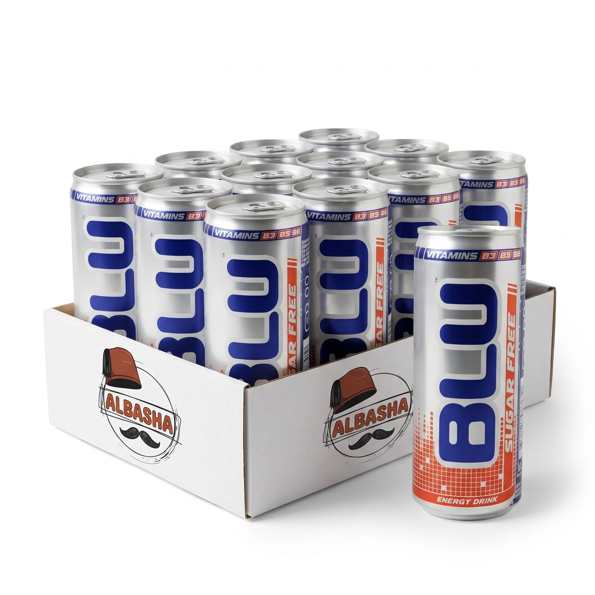 BLU Sugar Free Energy Drink 250ml Can - Image 7