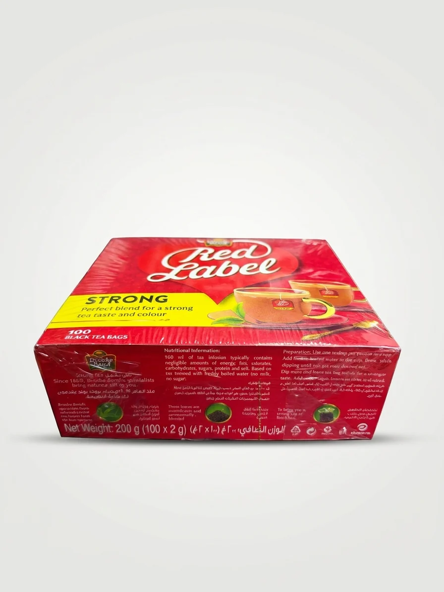 Brooke Bond Red Label Strong Black Tea 100 Bags - Bold & Rich - Image 2