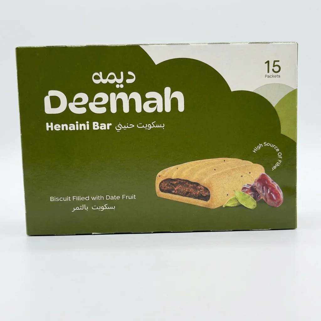 Deemah Henaini Date Bar 15 Packets - Saudi Biscuit with Date Filling