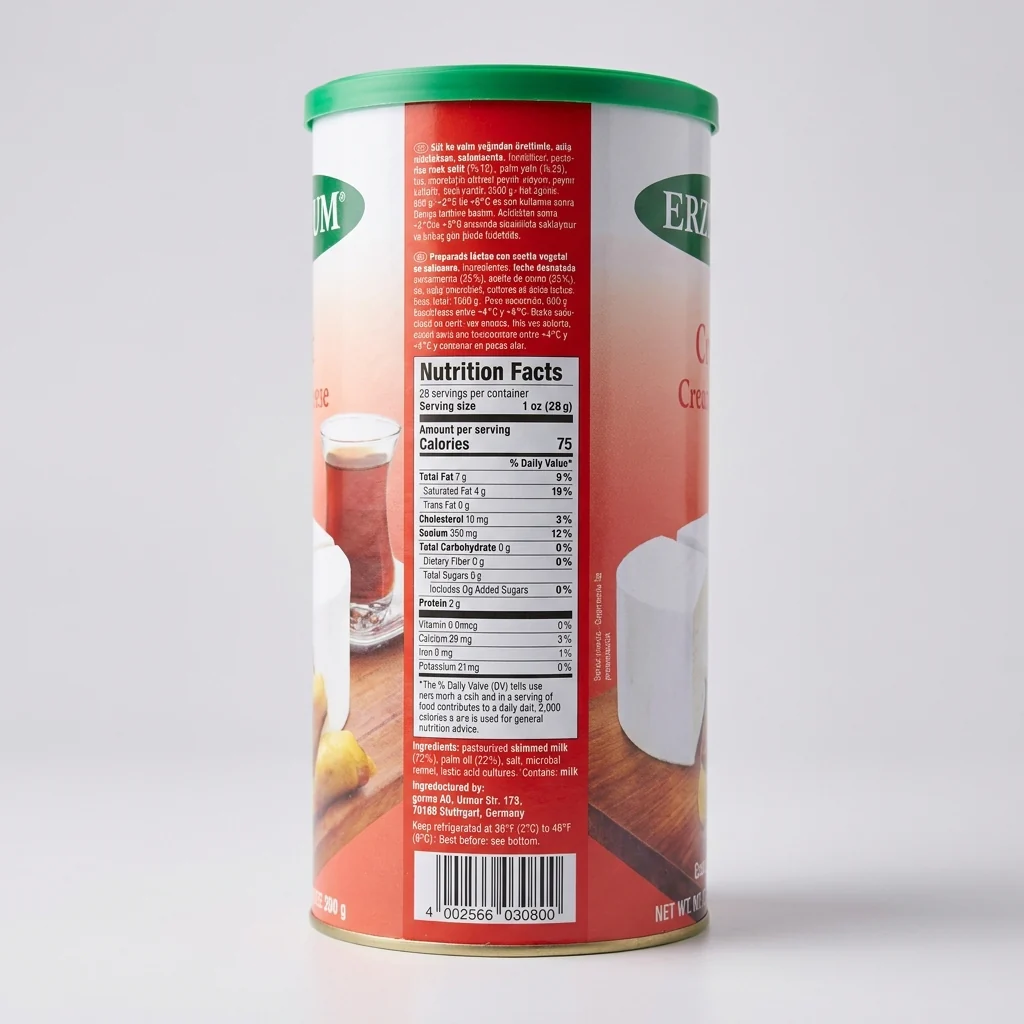Erzurum Combi Creamy White Cheese 28.5 oz - Turkish Style Soft Cheese - Image 2