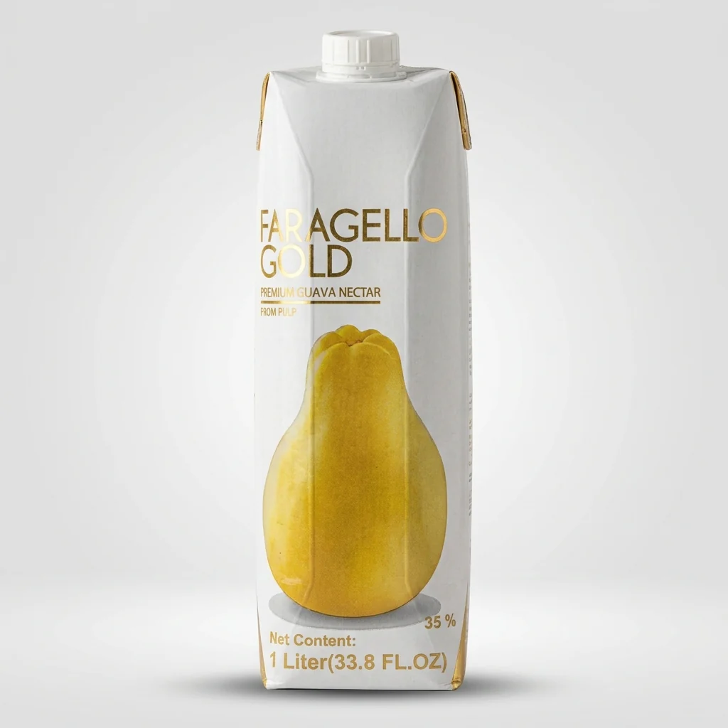Faragello Gold Premium Guava Nectar 1 Liter - 35% Fruit Content