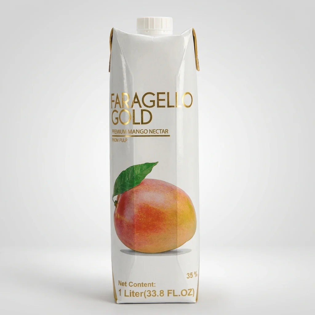 Faragello Gold Premium Mango Nectar 1 Liter - From Pulp