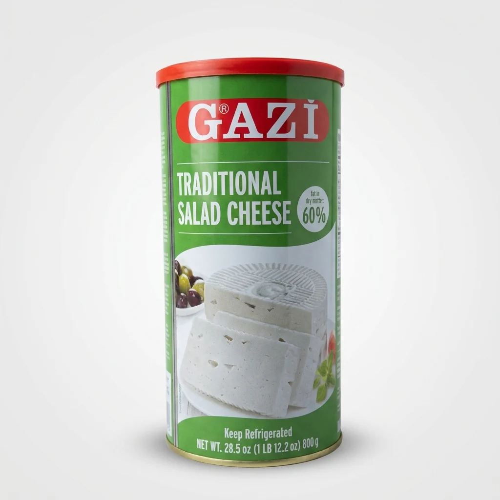Gazi Traditional Salad Cheese 60% - 800g Premium White Cheese