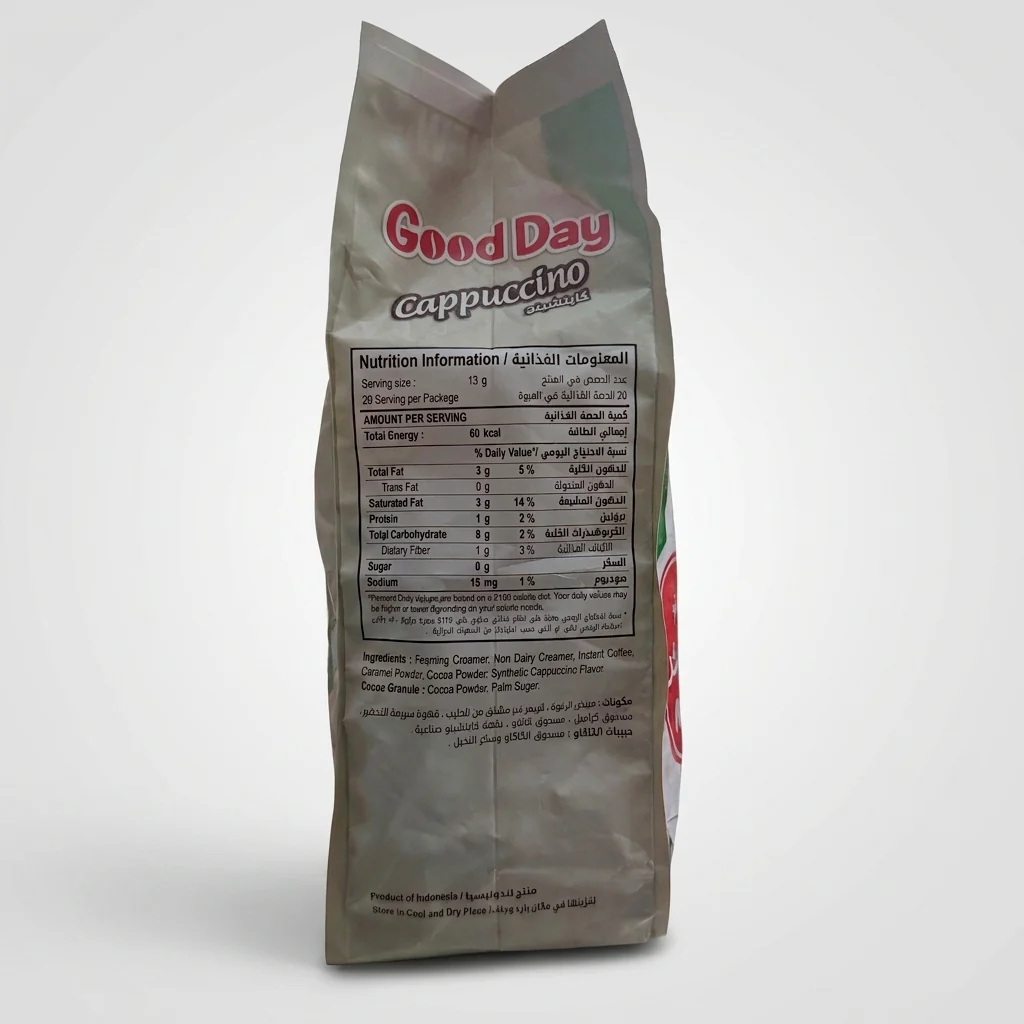 Good Day Cappuccino No Added Sugar 260g - Italian Style Coffee Mix - Image 2