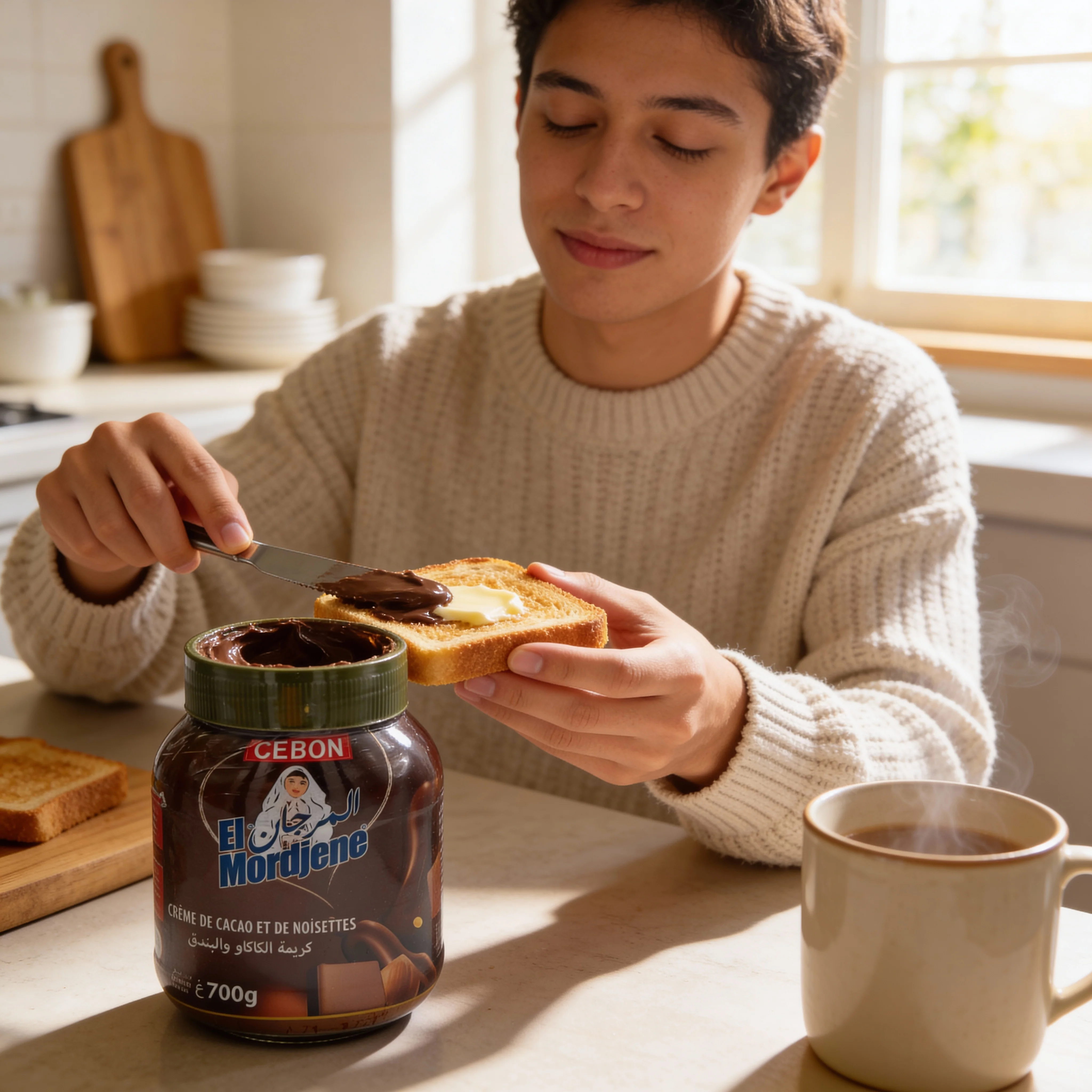 elmordjene Cebon El Mordjene Gourmet Hazelnut Chocolate Spread 700g - Image 3