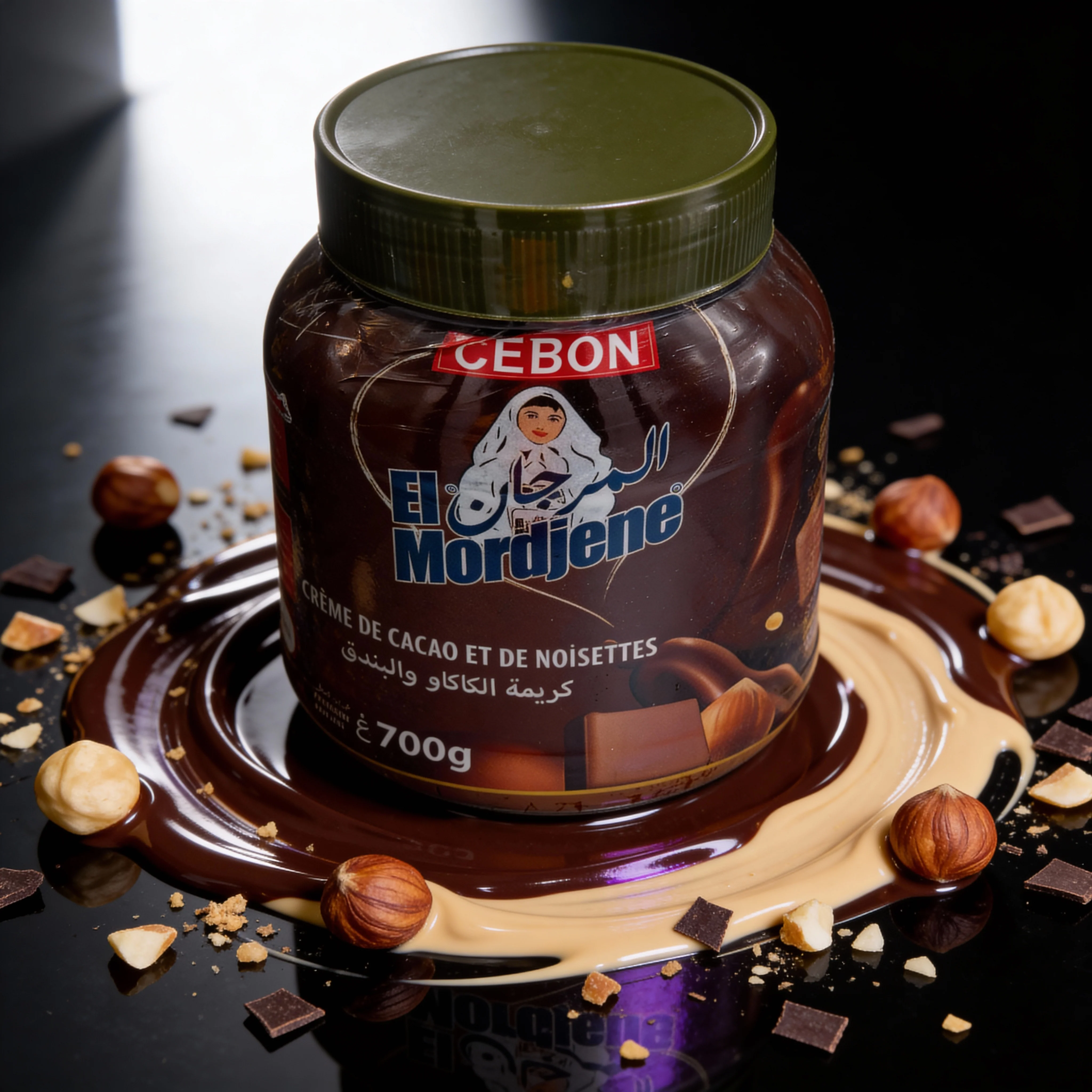elmordjene Cebon El Mordjene Gourmet Hazelnut Chocolate Spread 700g - Image 4