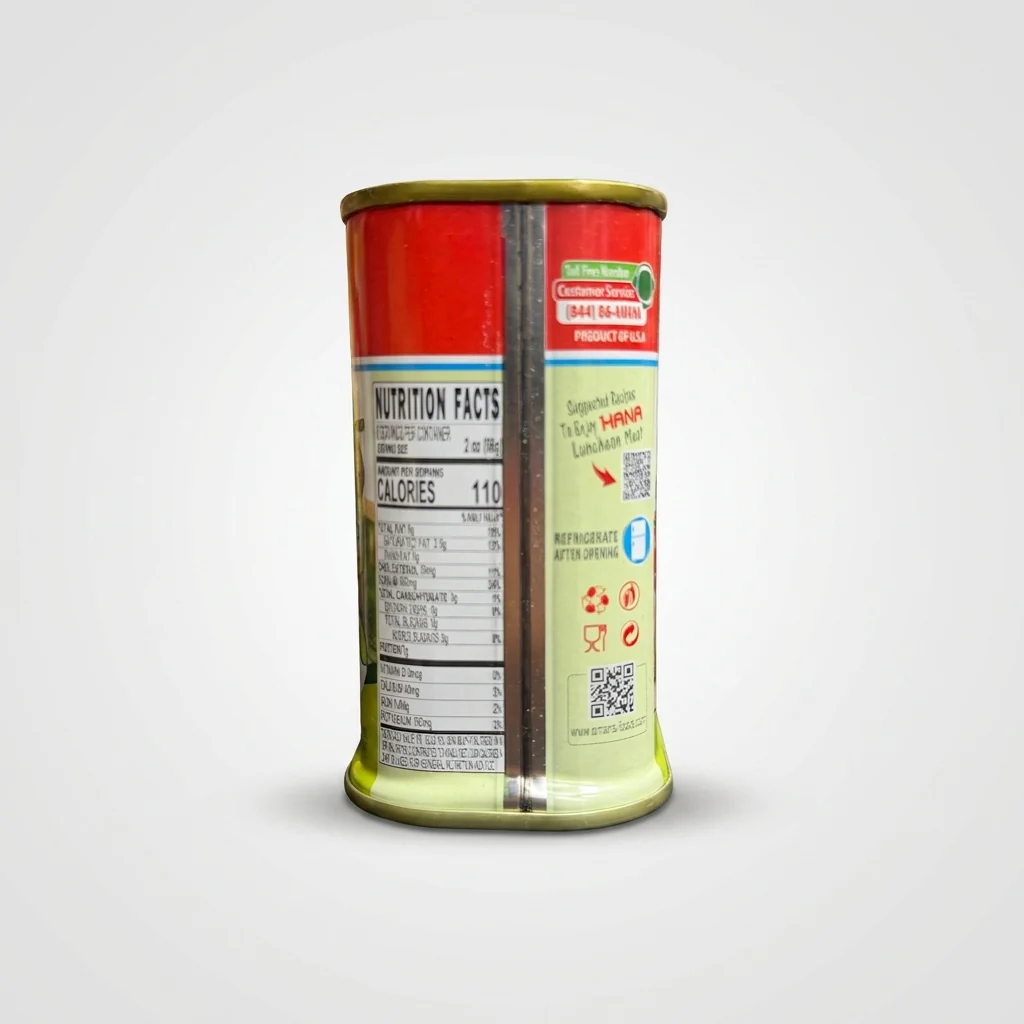 HANA Chicken Luncheon Meat with Green Olives 12oz - Halal - Image 2