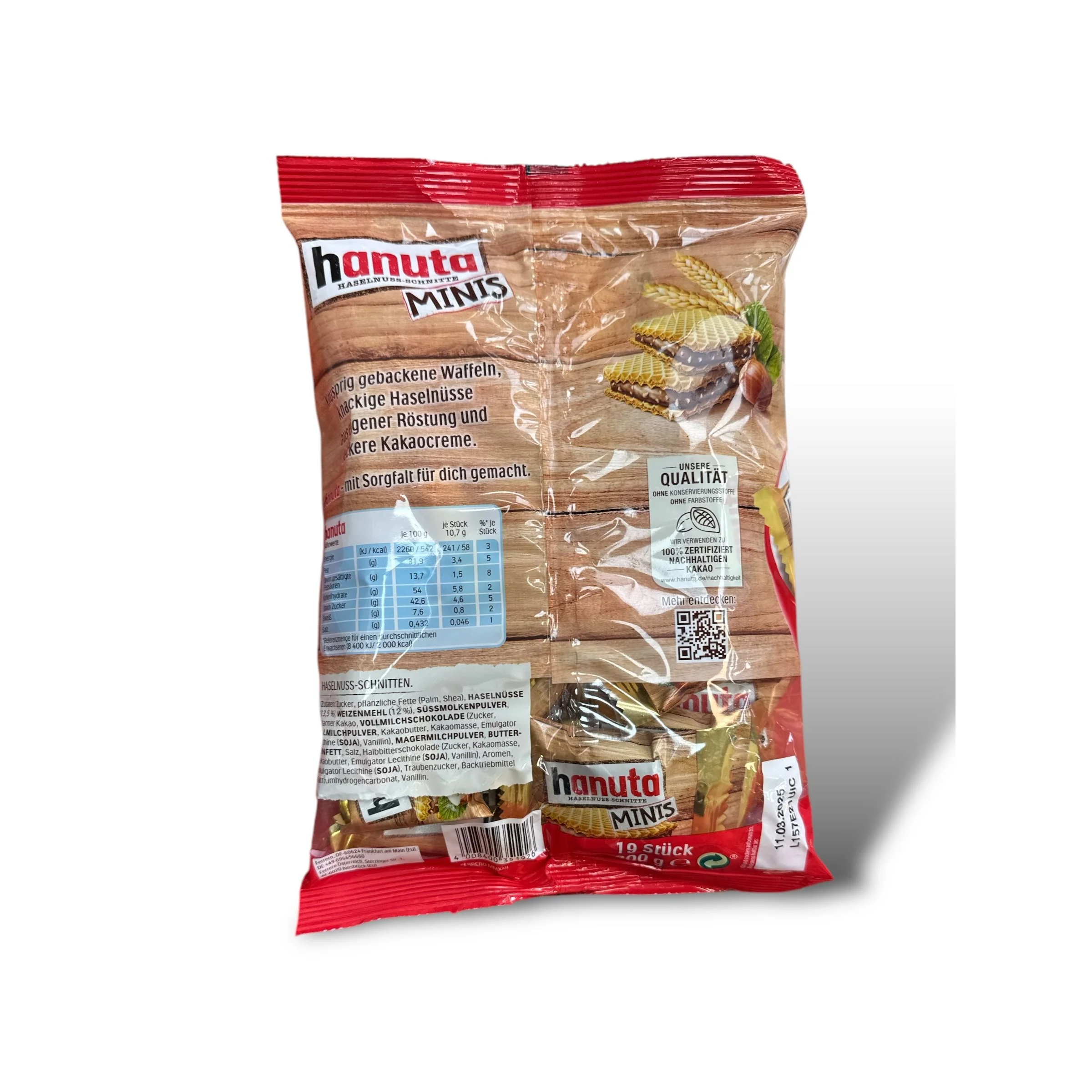Cadbury Hanuta Minis Crispy Wafer Snack - Image 2
