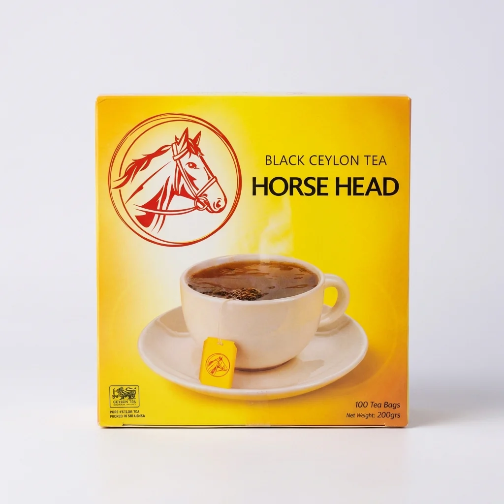 Horse Head Black Ceylon Tea 200g (100 Tea Bags) - Pure Sri Lankan