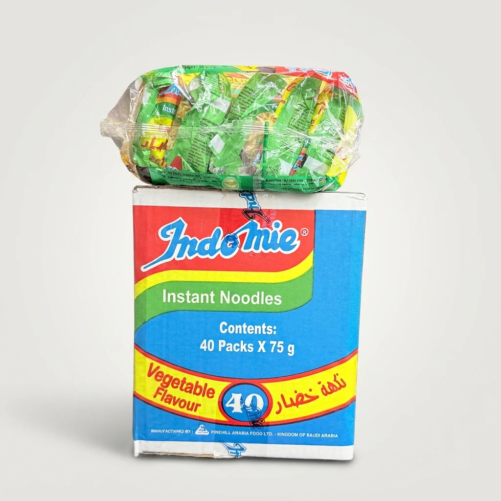 Box Indomie Instant Noodles Vegetable Flavour 40 Pack x 75g - Saudi Made - Image 2