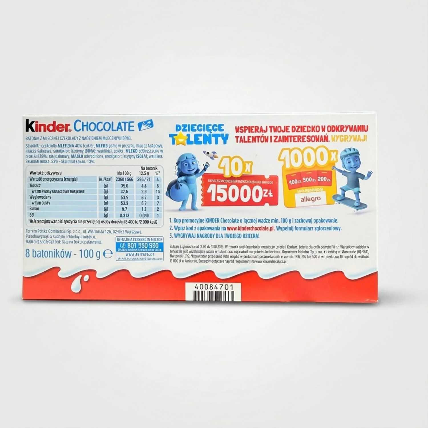 Kinder Chocolate (100g) - Image 2