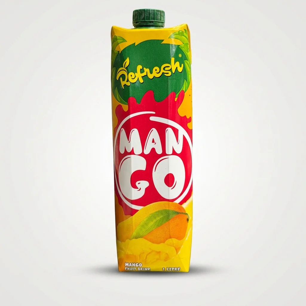 Man Go Refresh Mango Fruit Drink 1 Litre - Tropical Beverage