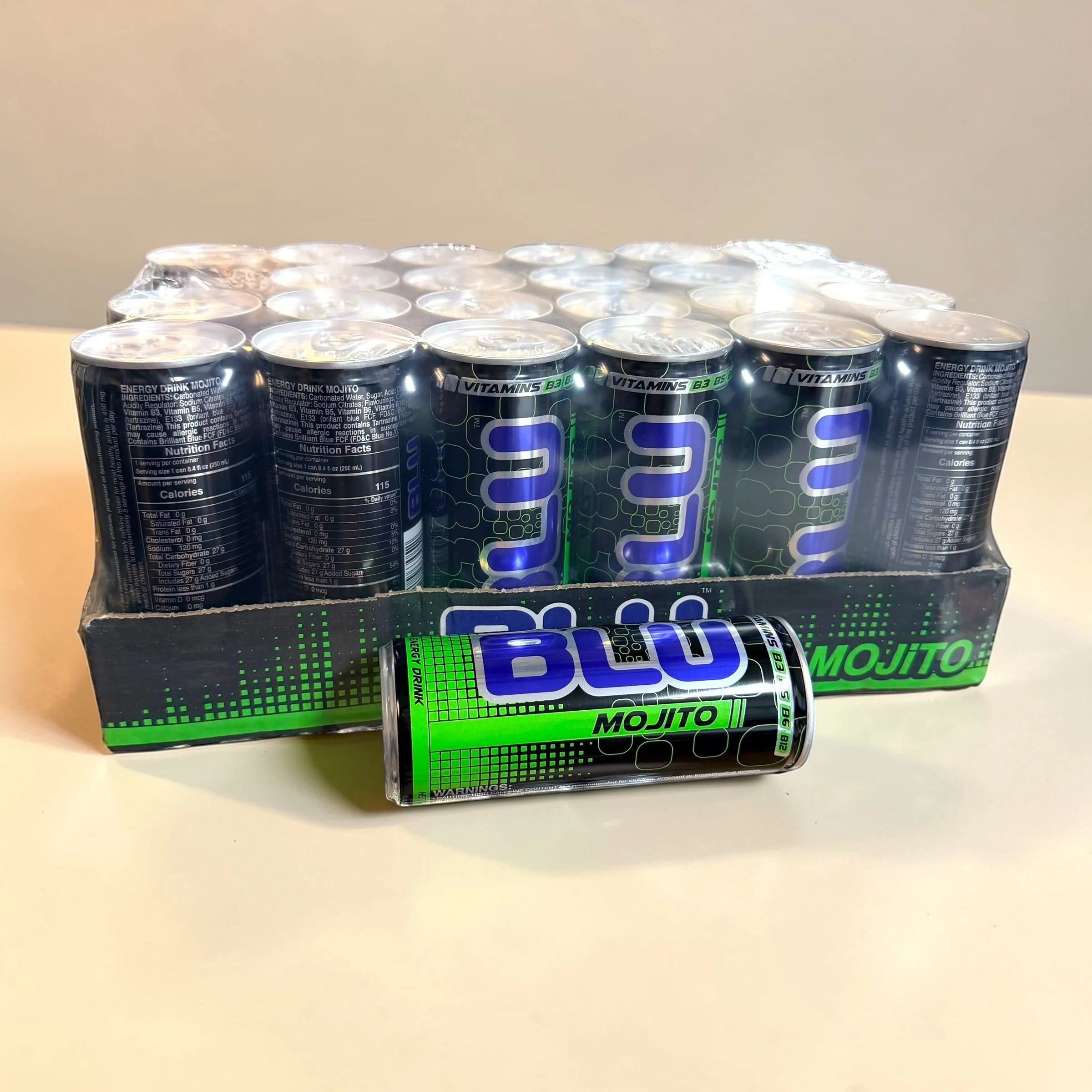 BLU Mojito Energy Drink 250ml Can - Image 4