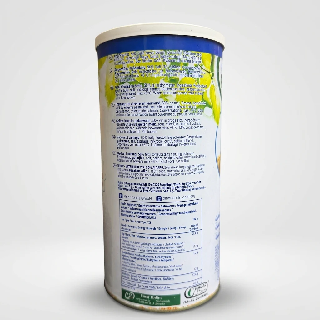 Pinar Goat Cheese in Brine 50% Fat - Authentic Turkish Keçi Peyniri - Image 2