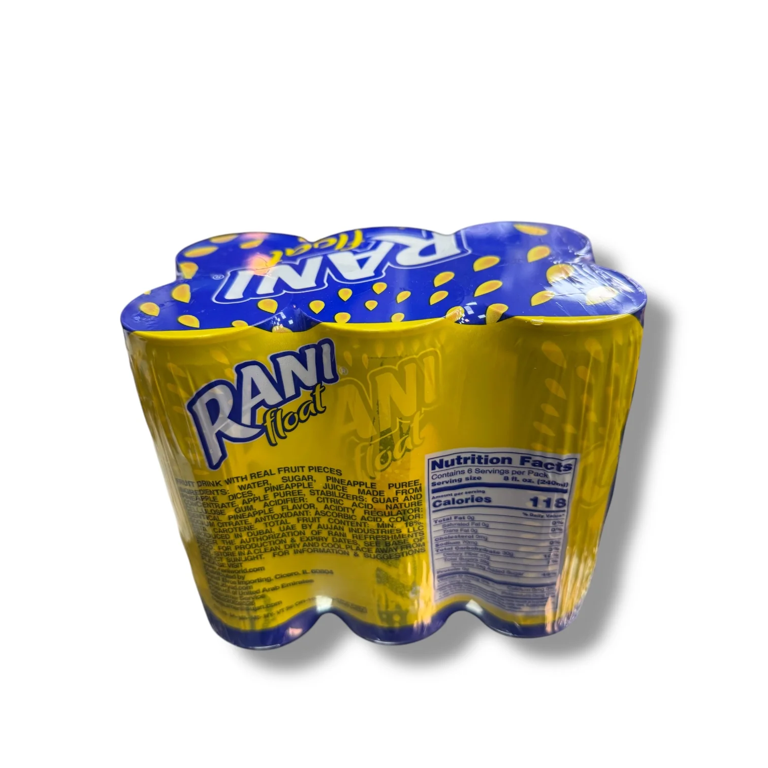 Rani Float Pineapple Drink with Real Chunks 6 Pack - Image 2