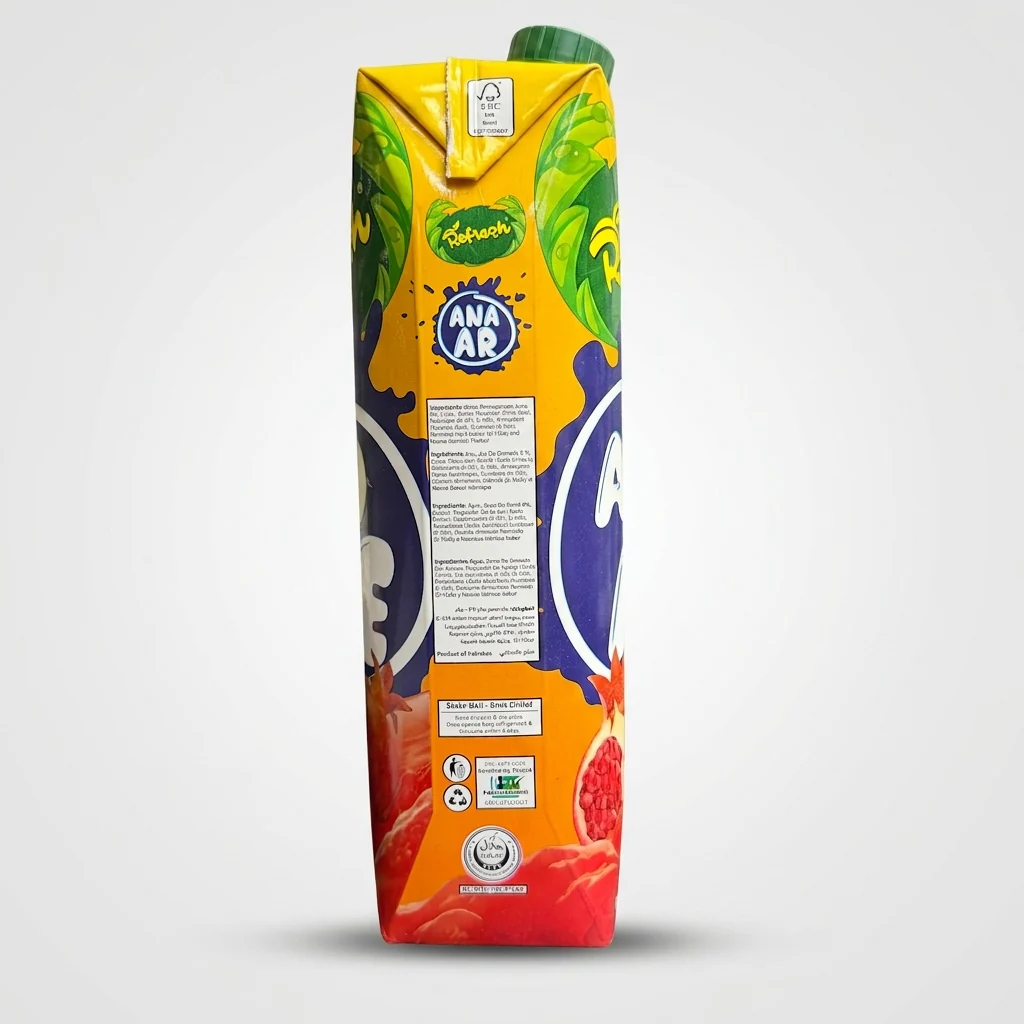 Refresh Pomegranate Fruit Drink 1 Litre - Premium Middle Eastern Juice - Image 2