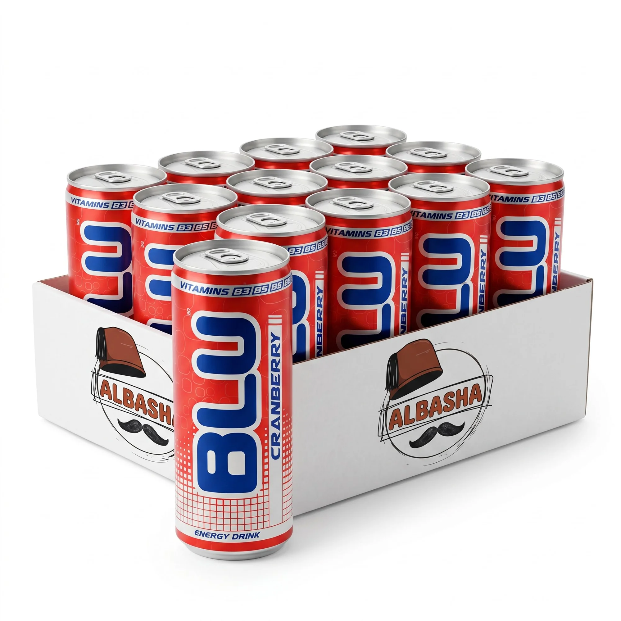 BLU DAY Cranberry Energy Drink 250ml Can - Image 8