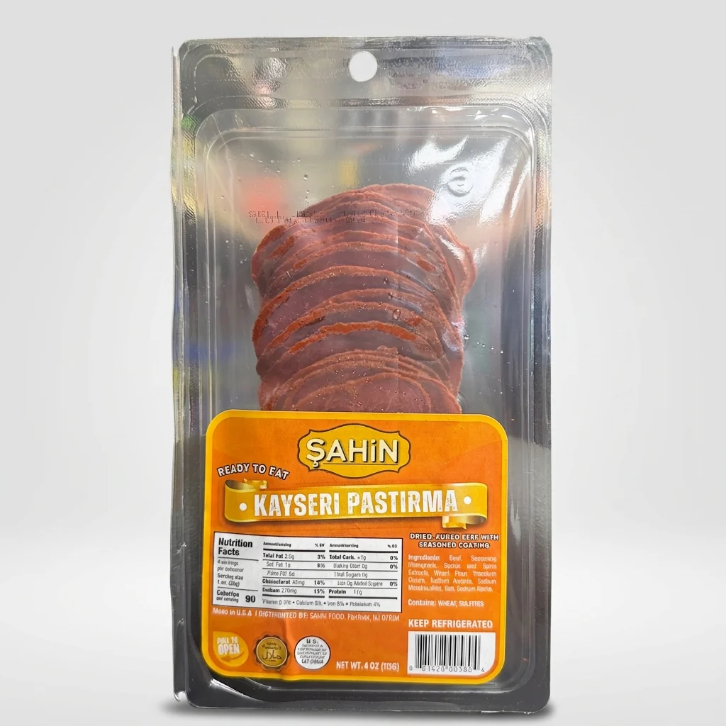 Sahin Kayseri Pastirma 4 oz - Ready to Eat Dried Cured Beef