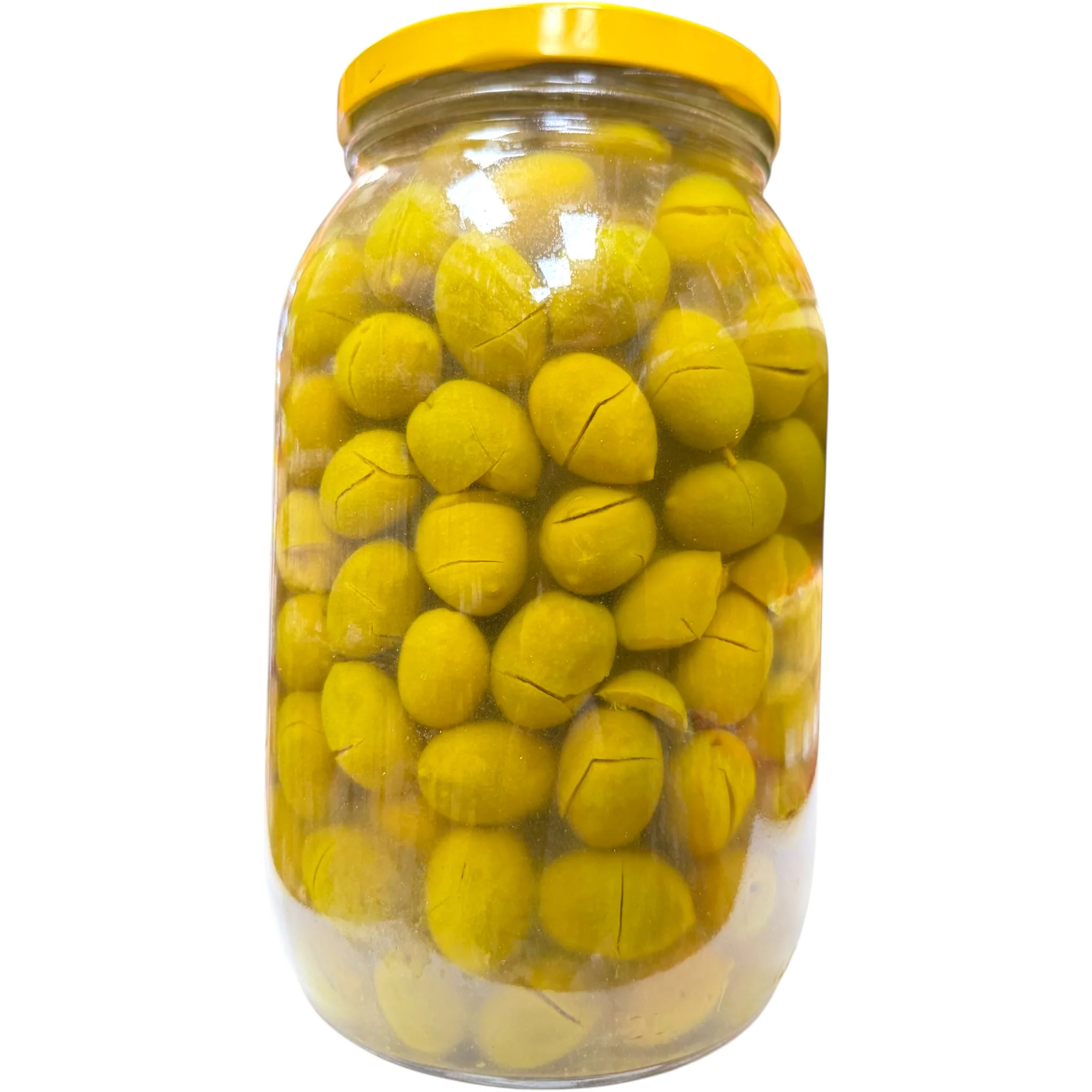 Authentic Nablus Sera Green Cracked Olives 2000g - Image 2