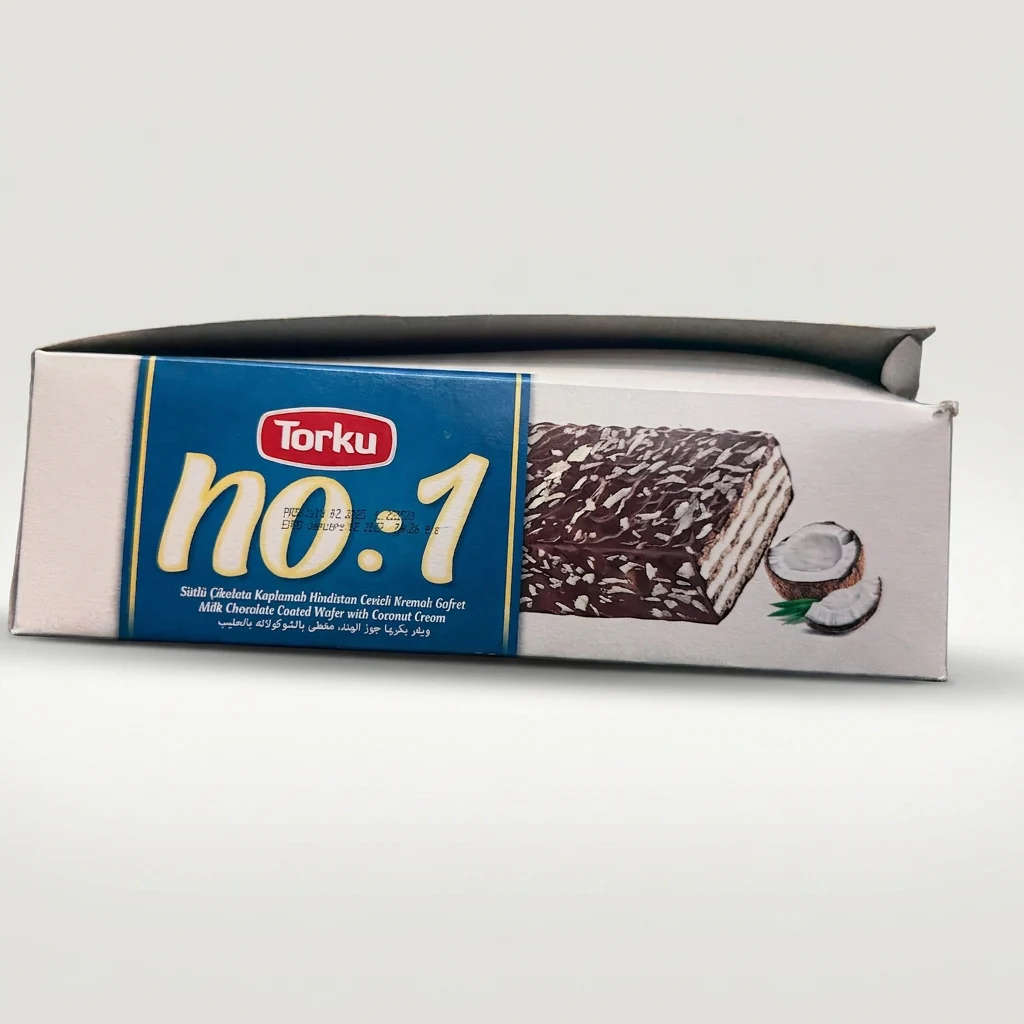 Torku No:1 Milk Chocolate Coconut Wafer 216g - Turkish Gofret - Image 2