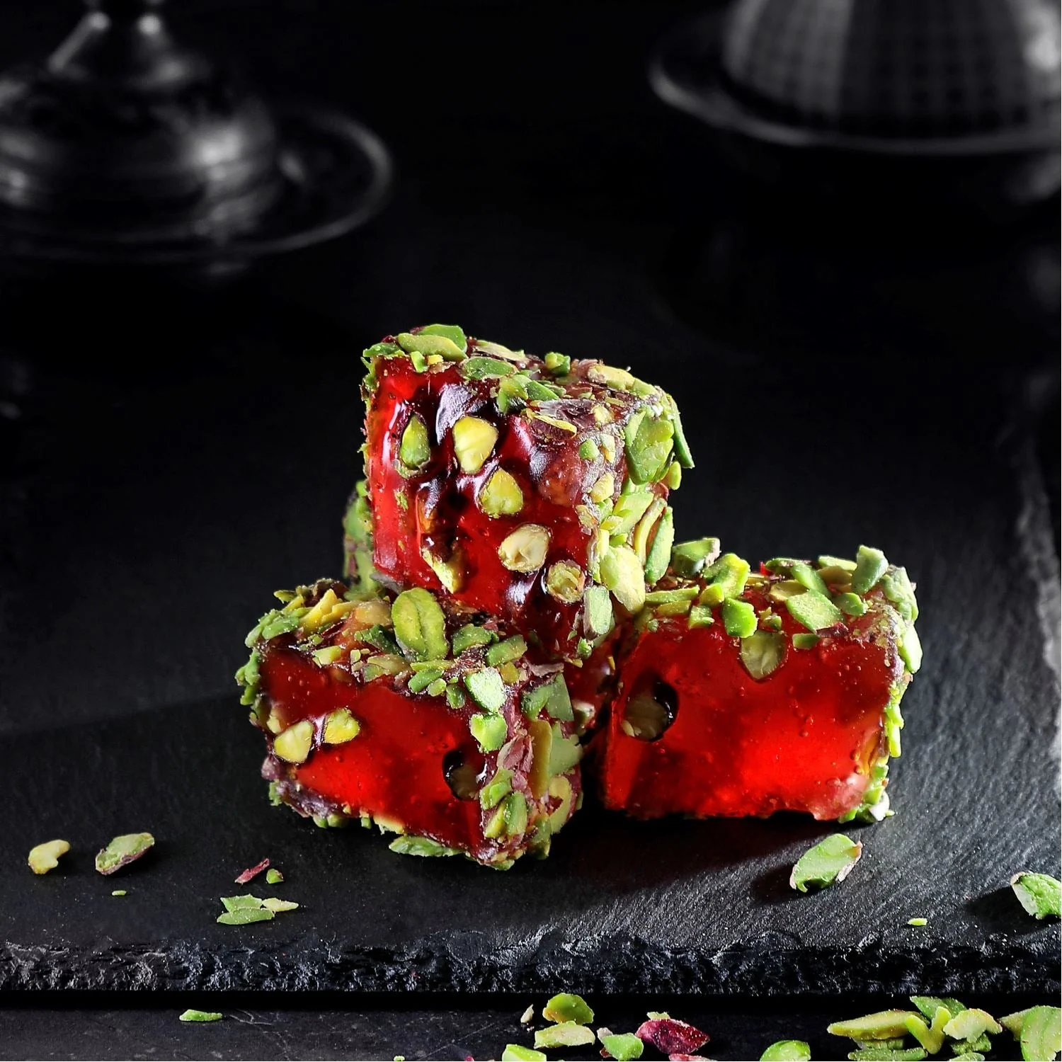 HazerBaba Turkish Delight – Pomegranate and Pistachio - Image 3
