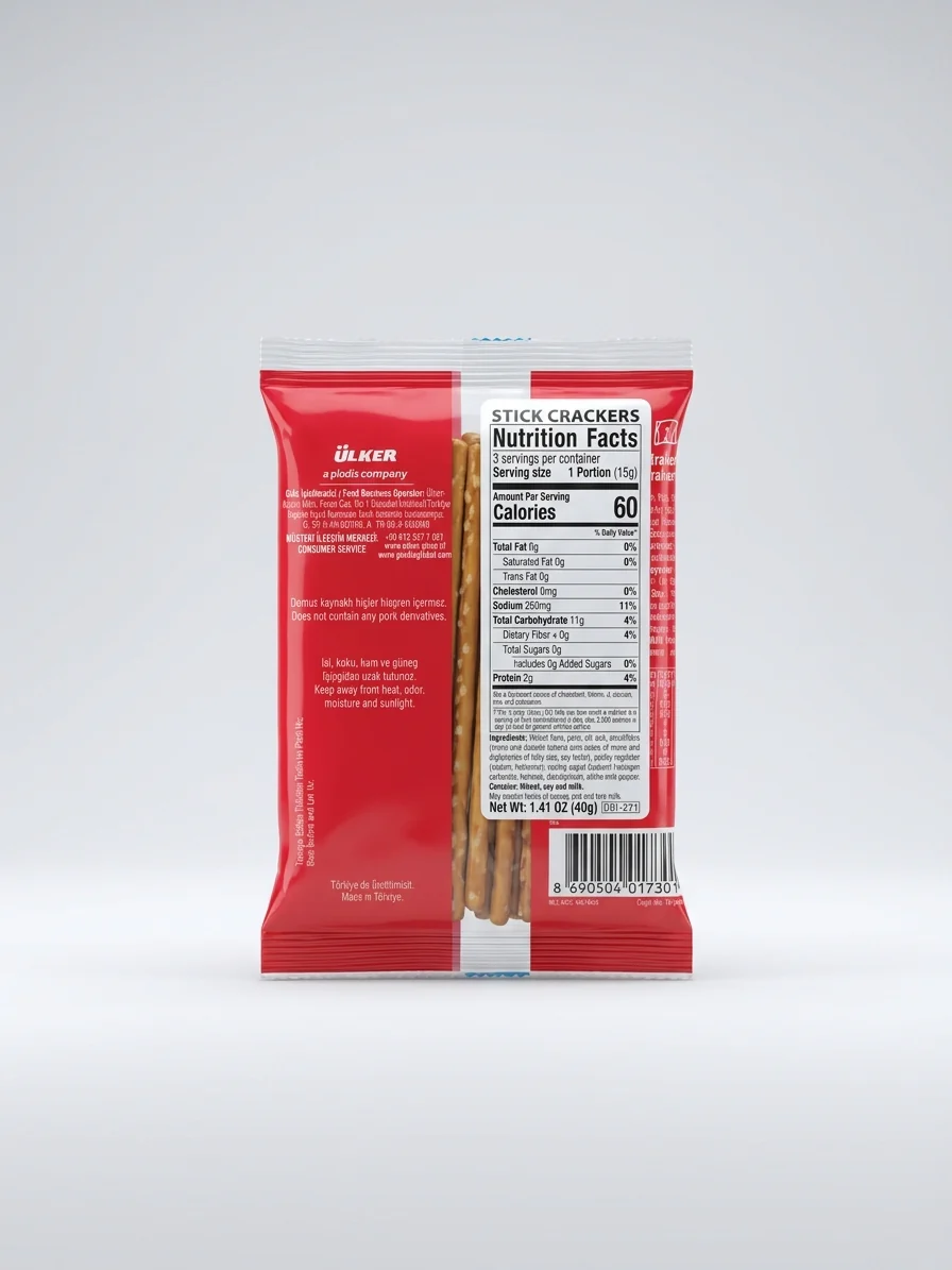 Ülker Çubuk Kraker 1.41 oz - Original Turkish Stick Crackers - Image 2