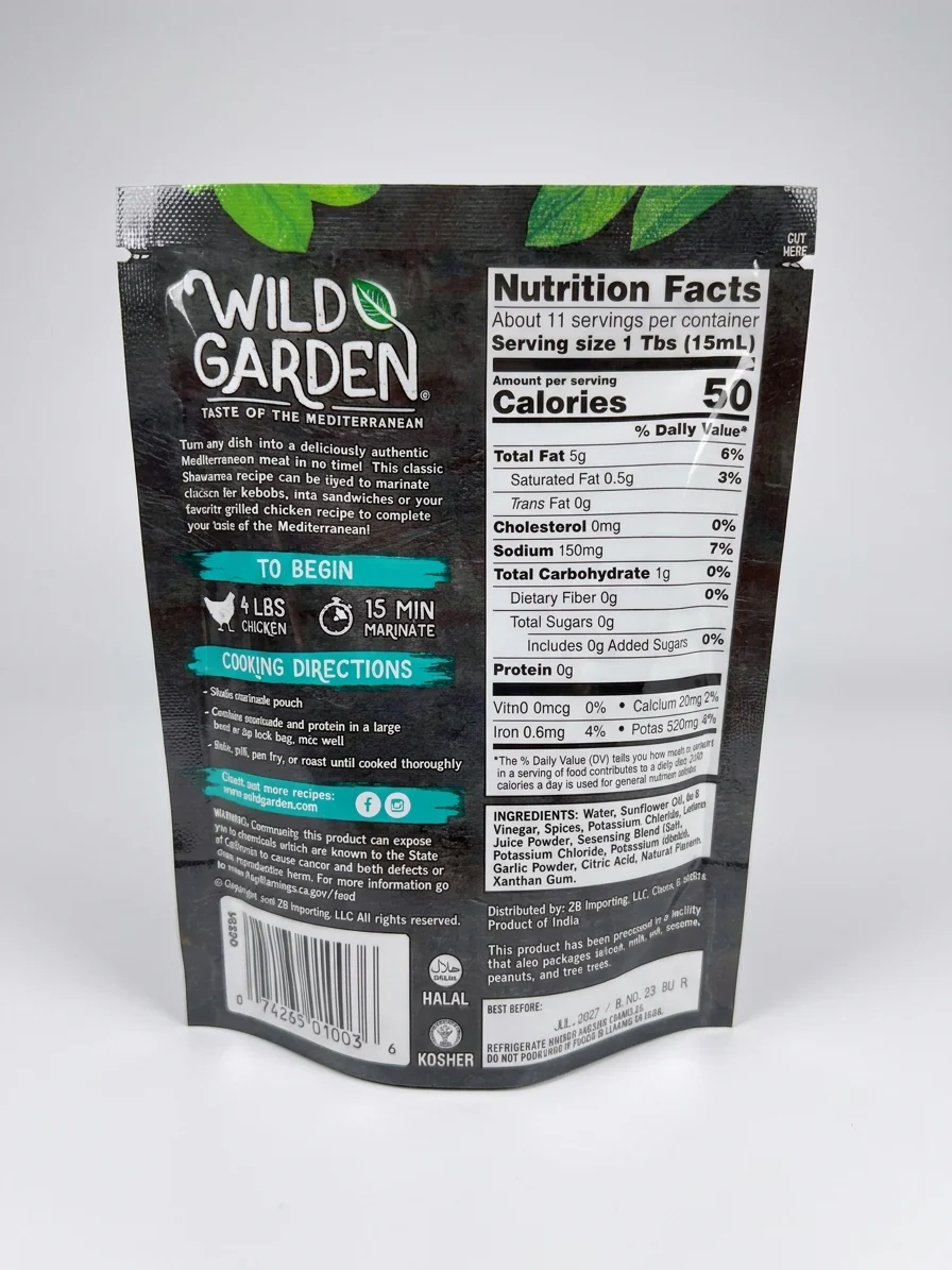 Wild Garden Quick Marinade for Chicken Shawarma 6 oz - Mediterranean - Image 2
