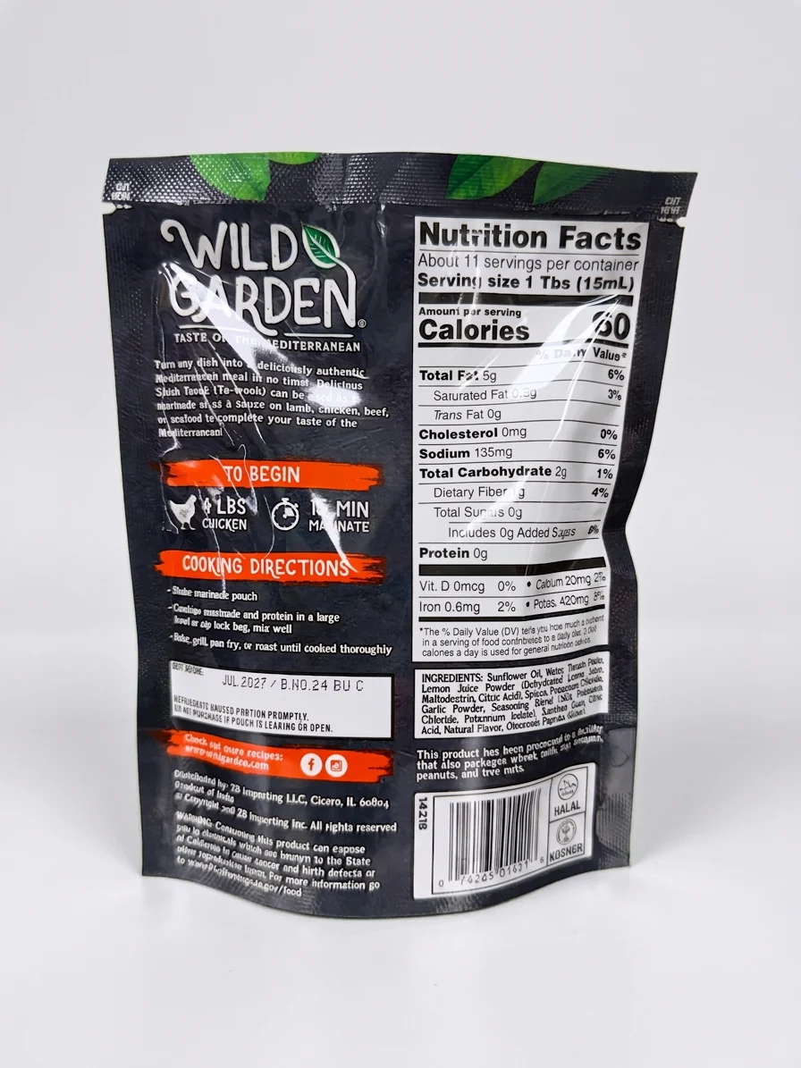 Wild Garden Turkish Taouk Quick Marinade 6oz - Authentic Mediterranean - Image 2